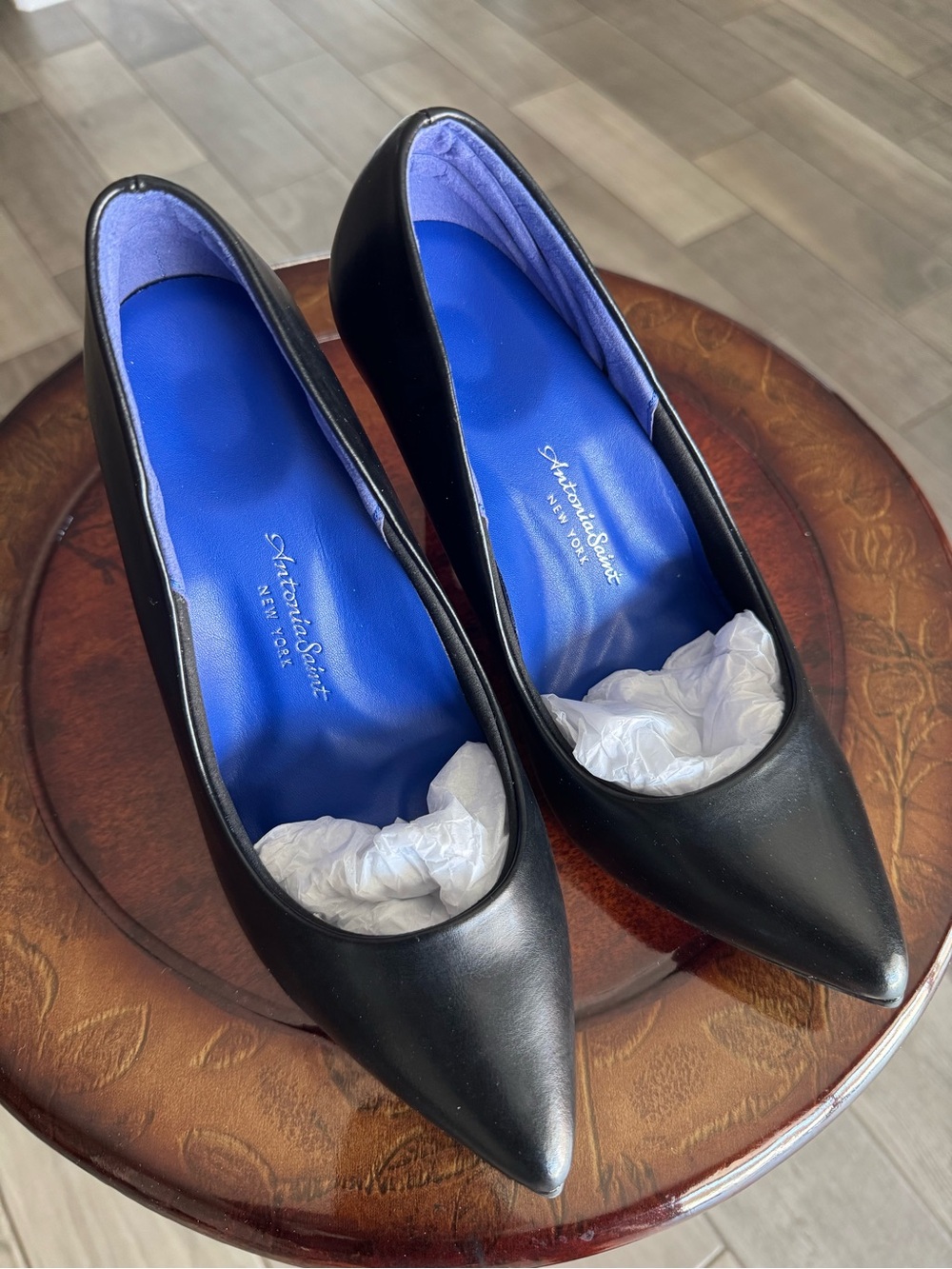 Antonia Saint New York "Victoria 2.0" High Heels Black Size 7
